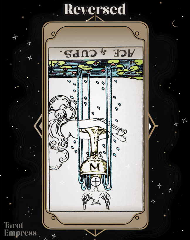 Ace of Cups Reversed