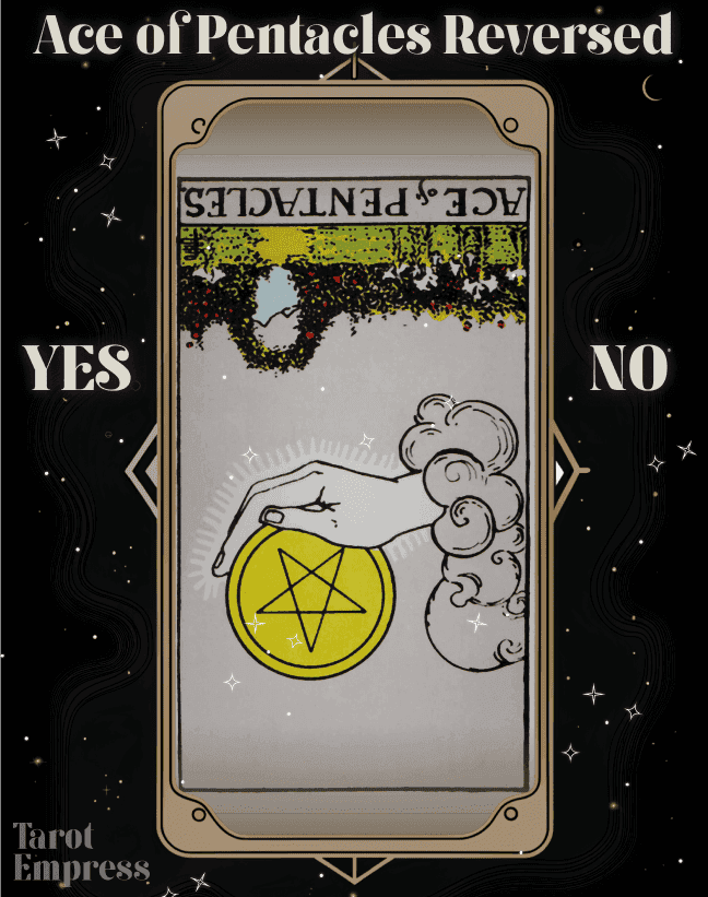 ace of pentacles reversed yes or no