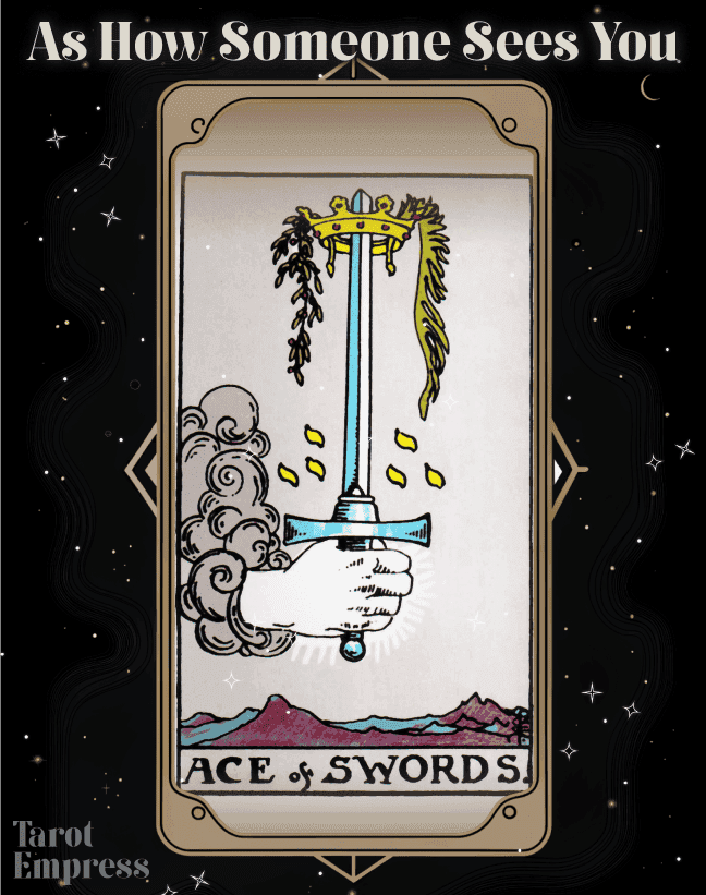 Ace of Swords as How Someone Sees You