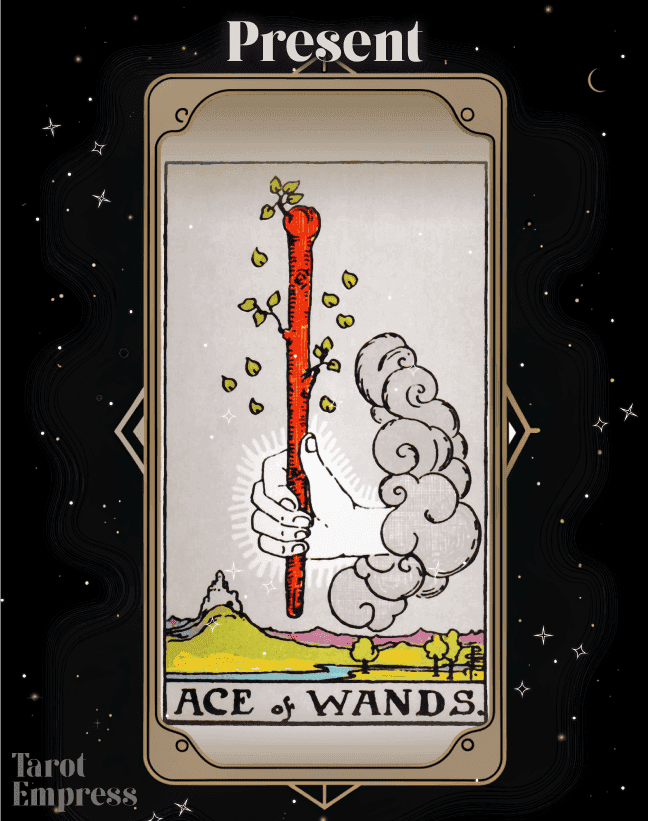 Ace of Wands Present