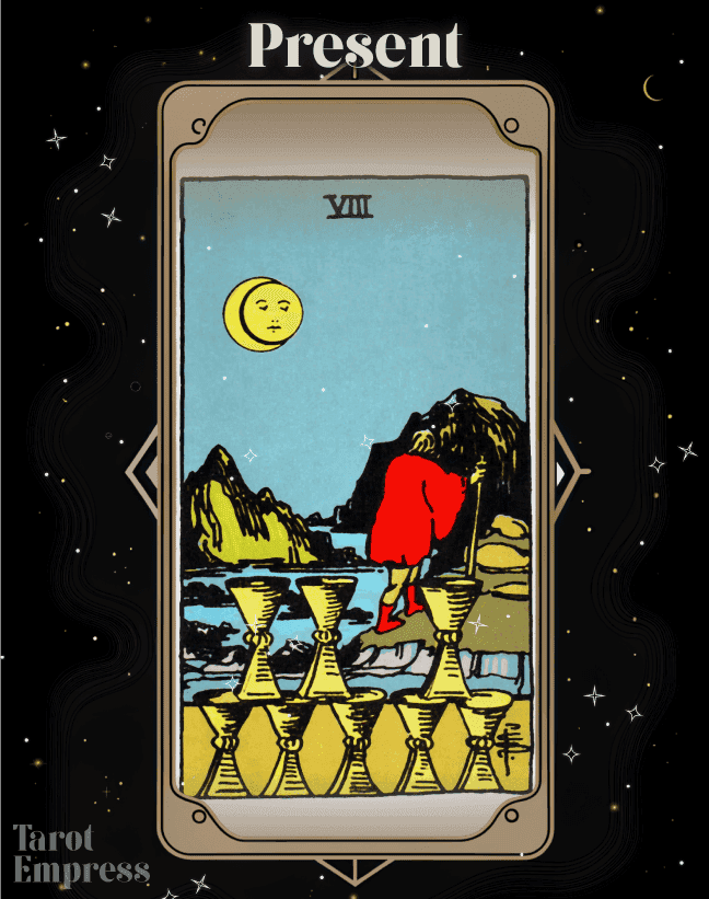 8 of Cups Present