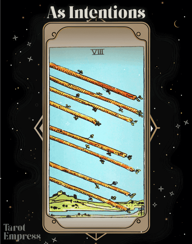 Eight of Wands as Intentions