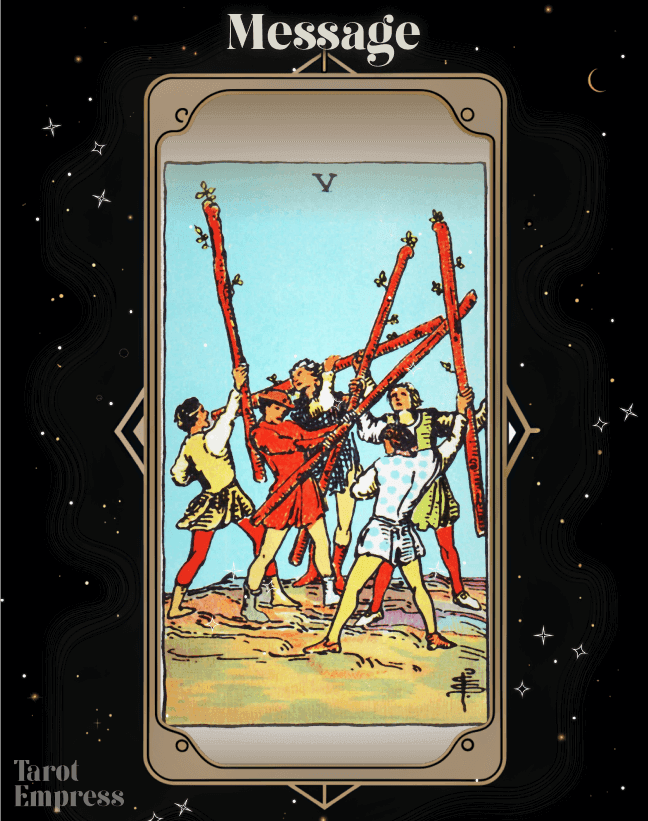 5 of Wands as a Message