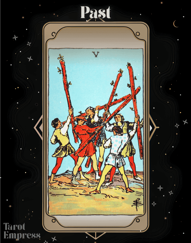 5 of Wands Past