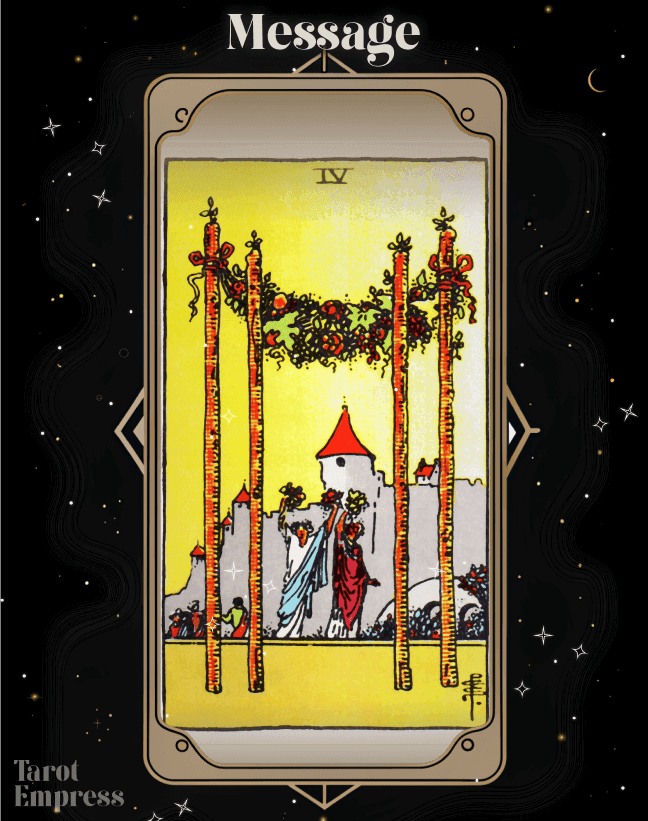 4 of Wands as a Message