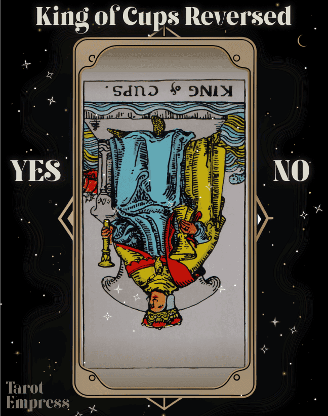 king of cups reversed yes or no