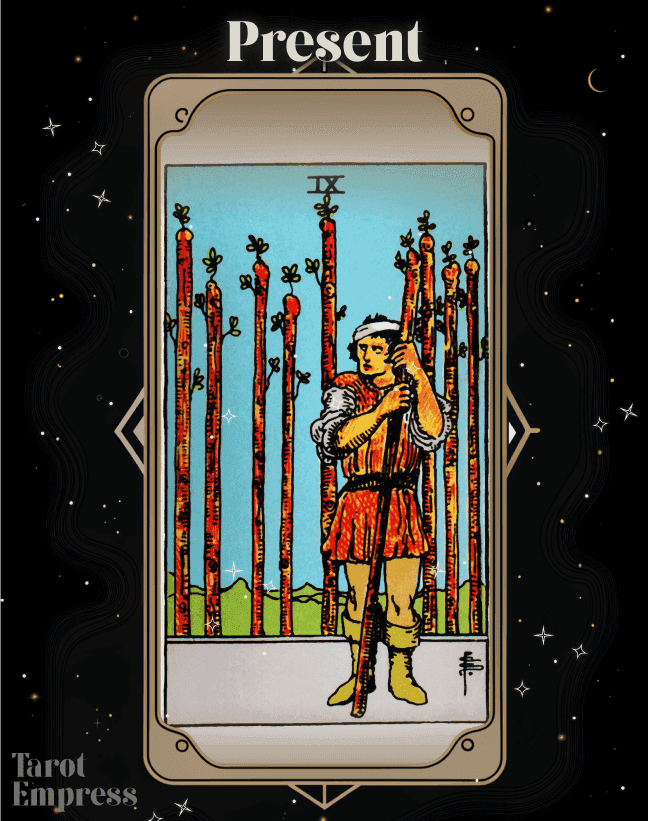 9 of Wands Present