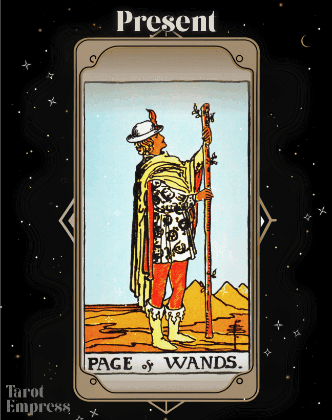 Page of Wands Present