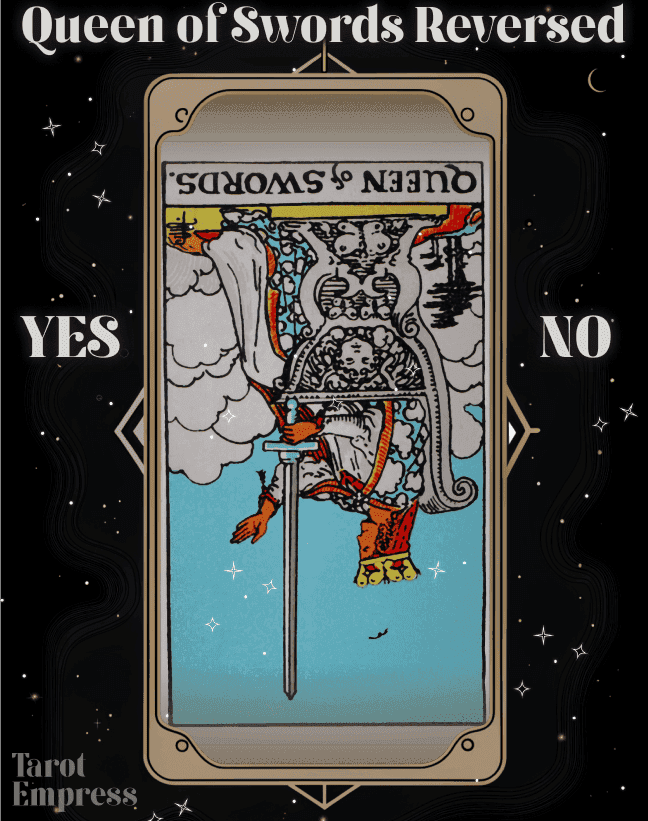 queen of swords reversed yes or no