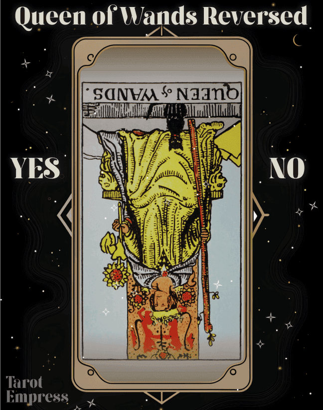 Queen of Wands Reversed Yes or No