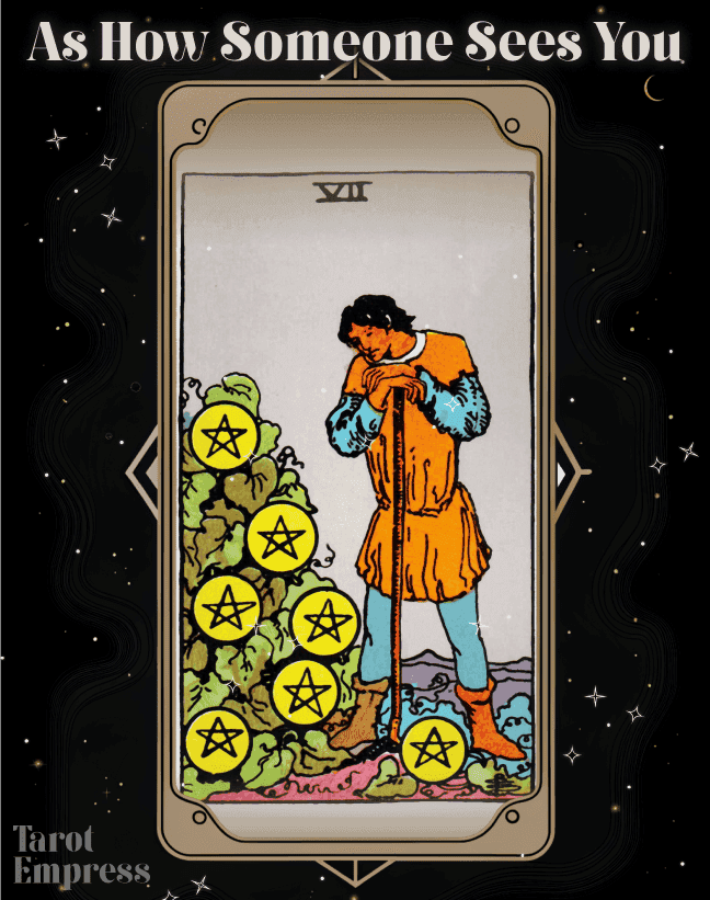 Seven of Pentacles As How Someone Sees You