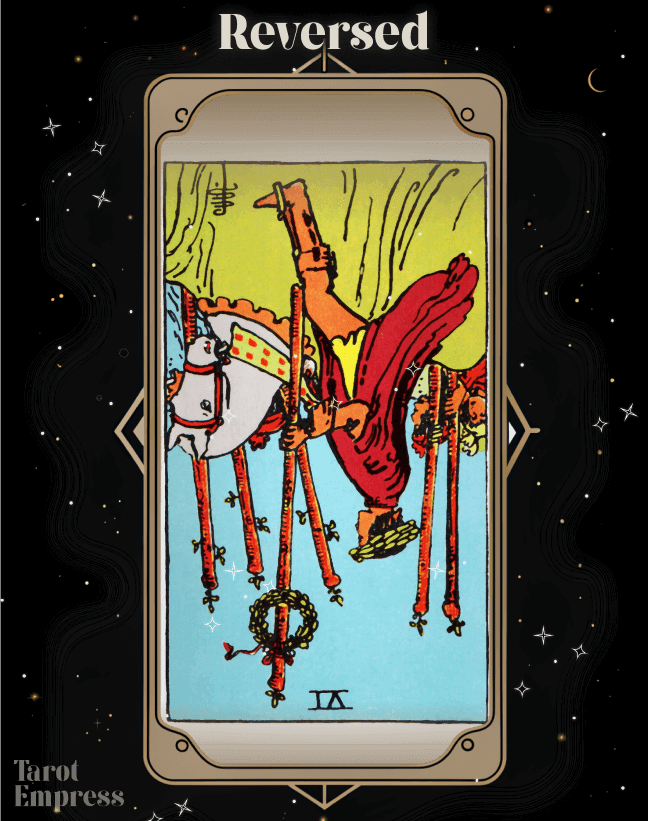 6 of Wands Reversed