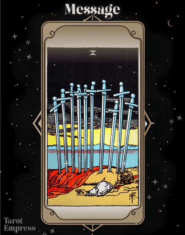 10 of Swords as a Message