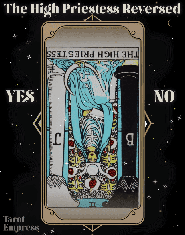 the high priestess reversed yes or no