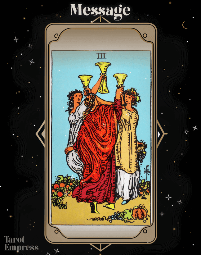 3 of Cups as a Message