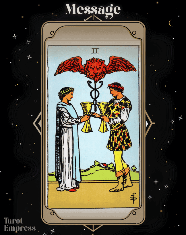2 of Cups as a Message