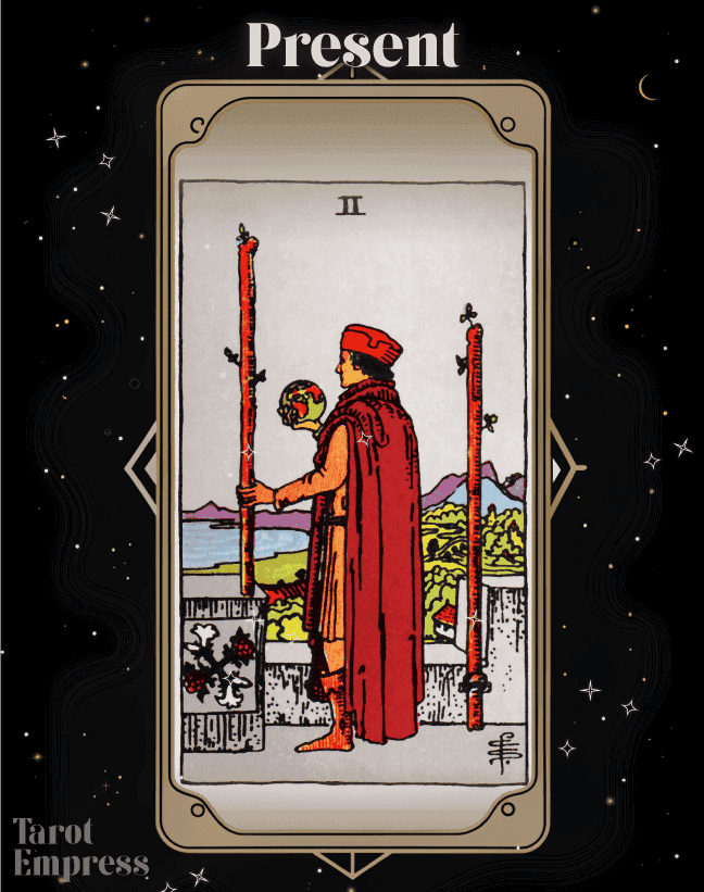 2 of Wands Present