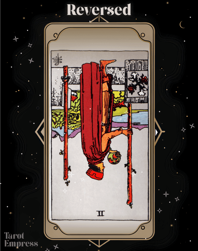 2 of Wands Reversed