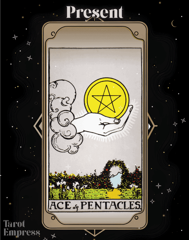 Ace of Pentacles Present