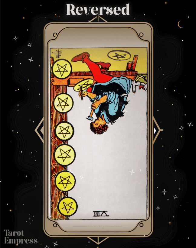 8 of Pentacles Reversed