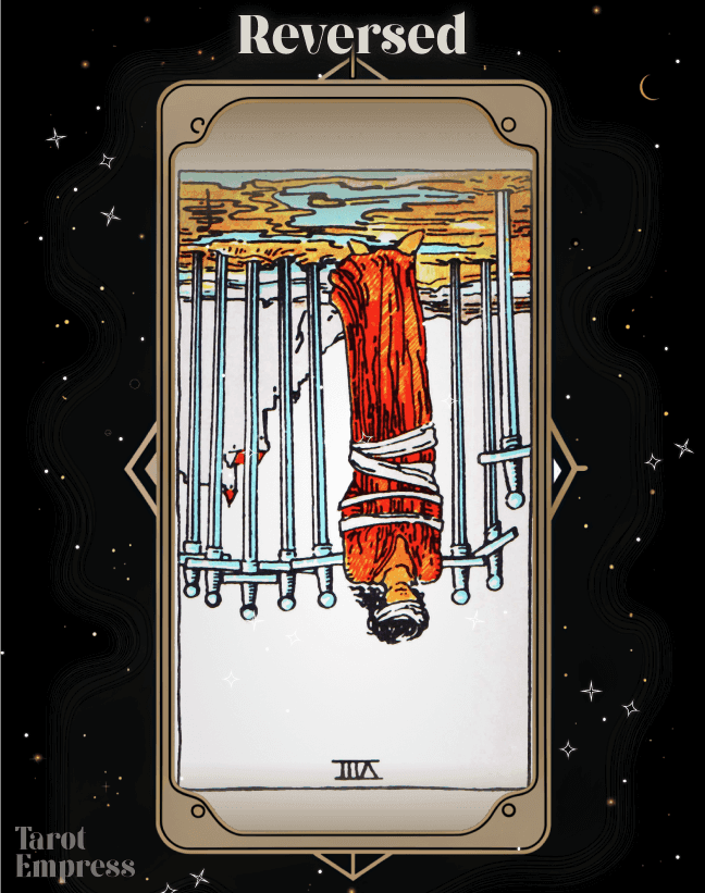 8 of Swords Reversed