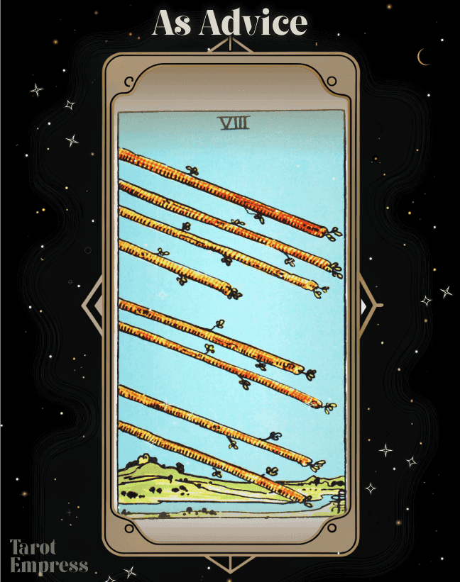 8 of Wands Advice