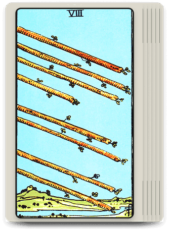 8 of Wands Card of the Month for Your Zodiac Sign