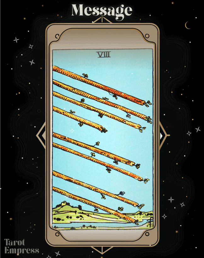 8 of Wands as a Message