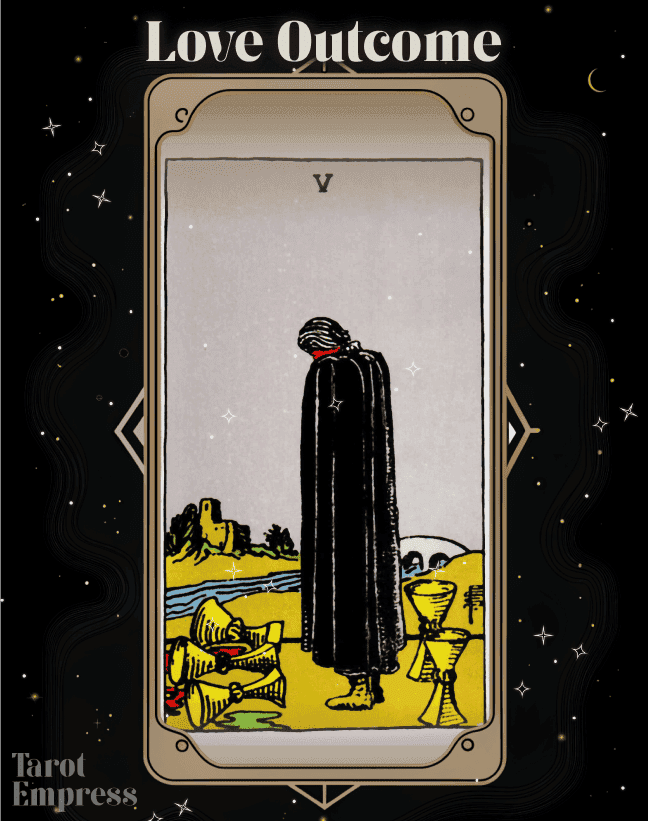5 of Cups Love Outcome