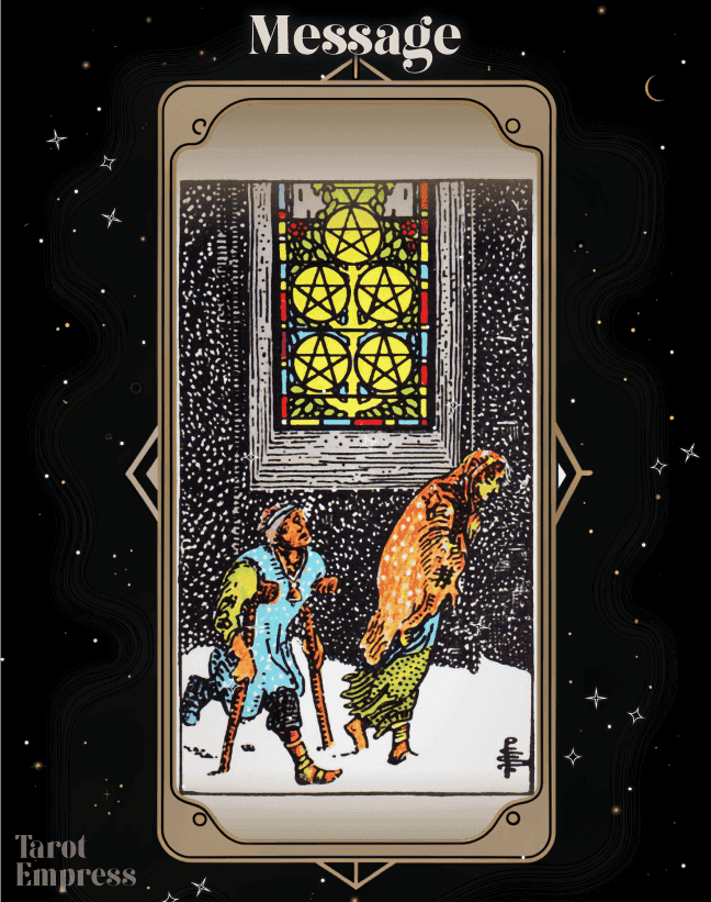 5 of Pentacles as a Message