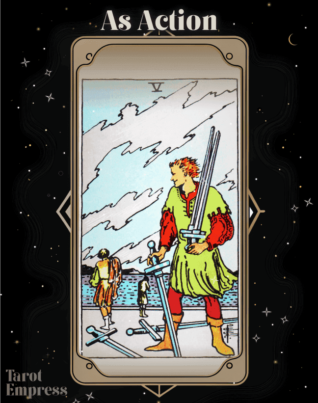 5 of Swords as Action