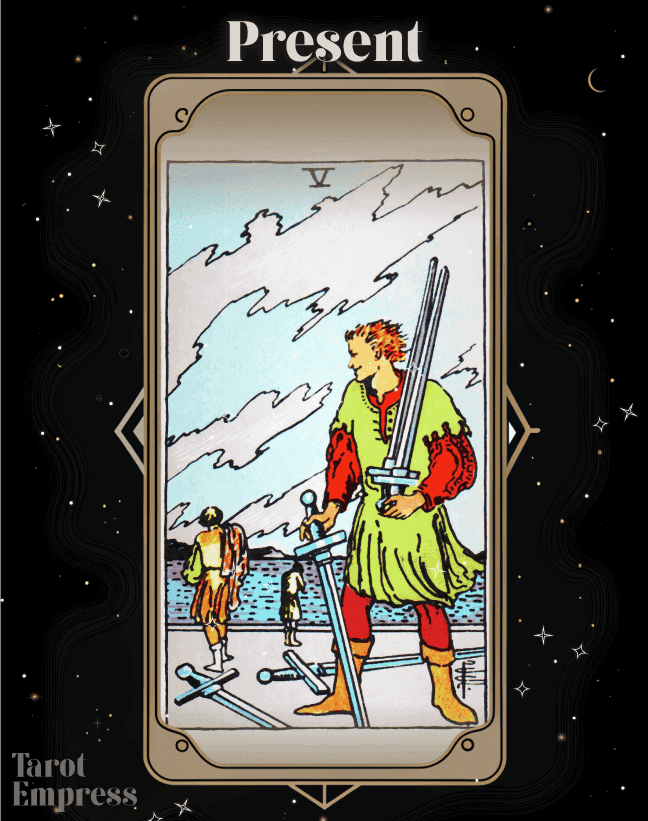 5 of Swords Present