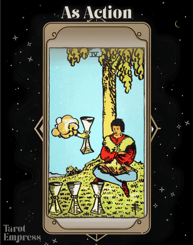 4 of Cups as Action