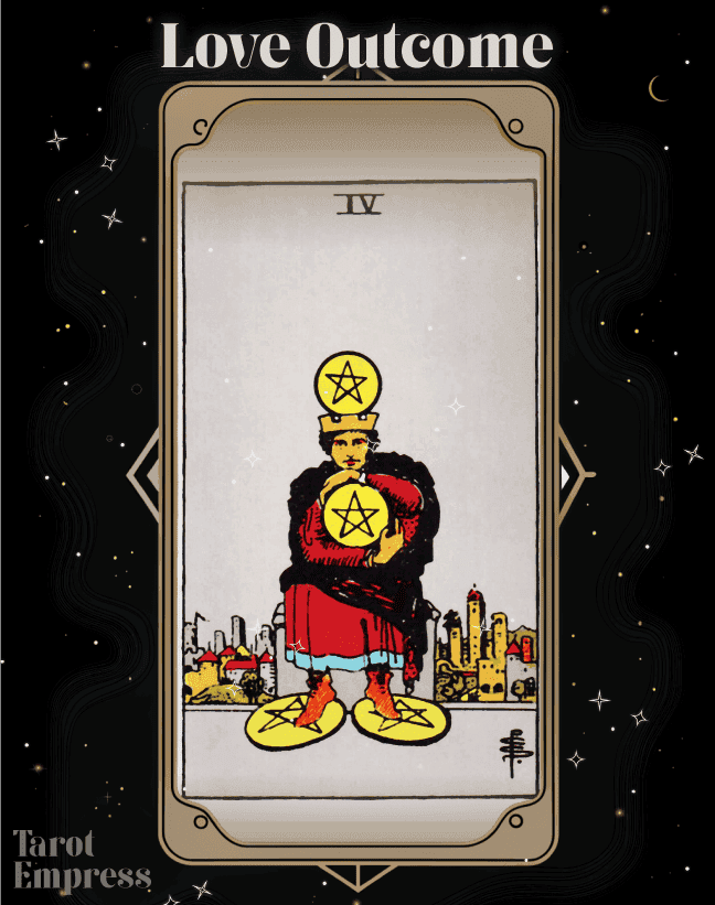 4 of Pentacles Love Outcome