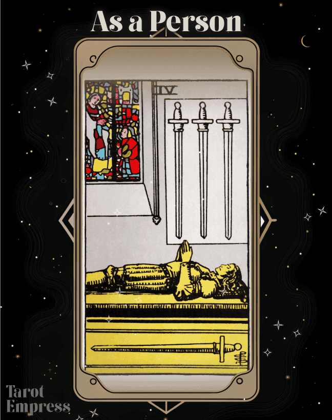 4 of Swords as a Person