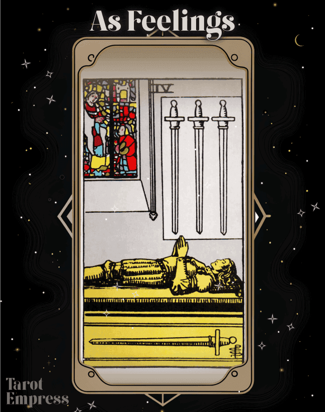 4 of Swords as Feelings