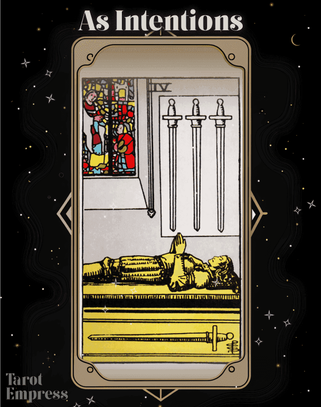 Four of Swords as Intentions
