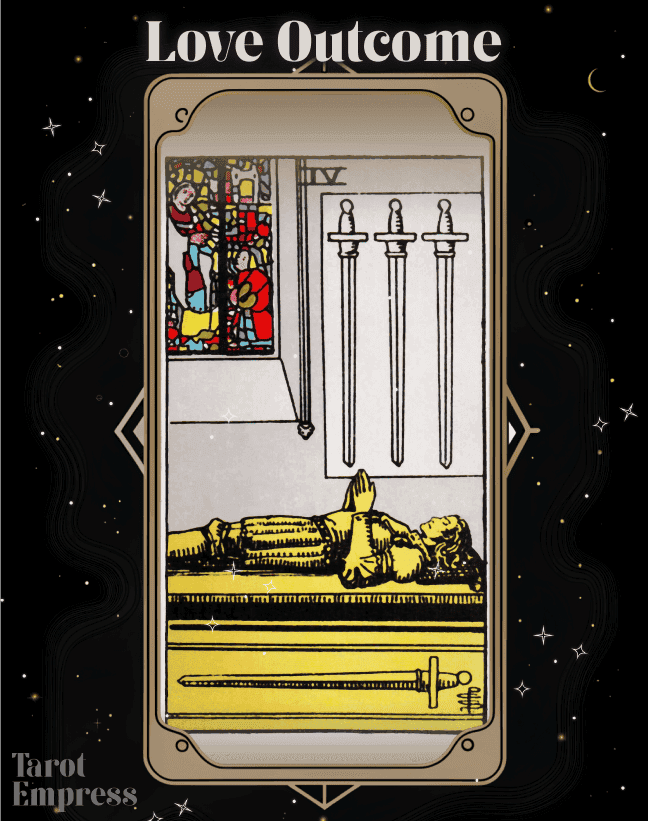 4 of Swords Love Outcome