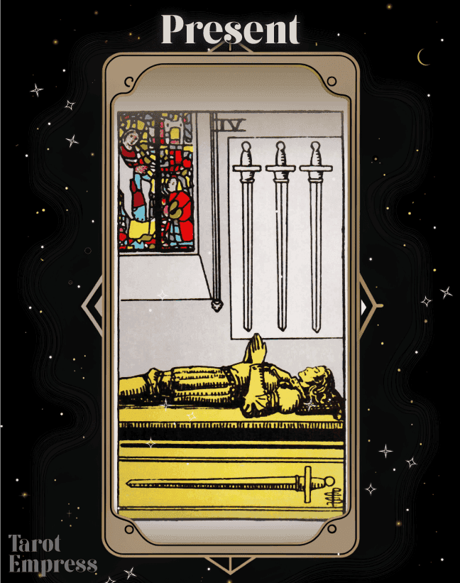 4 of Swords Present