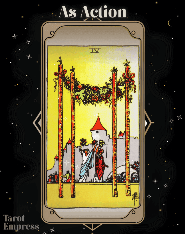 4 of Wands as Action