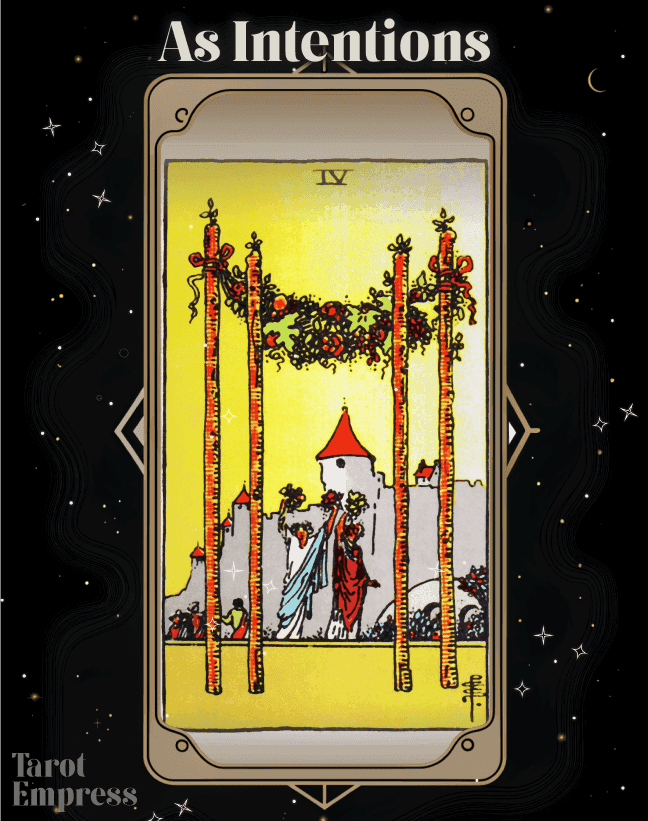 Four of Wands as Intentions