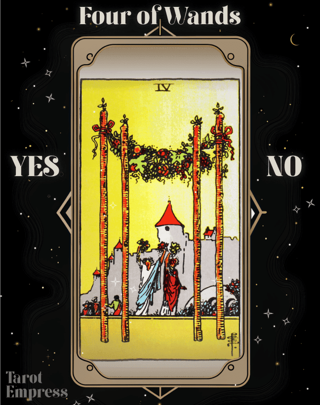 4 of Wands Yes or No