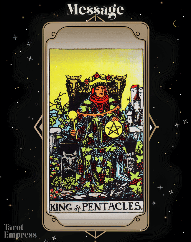 King of Pentacles as a Message
