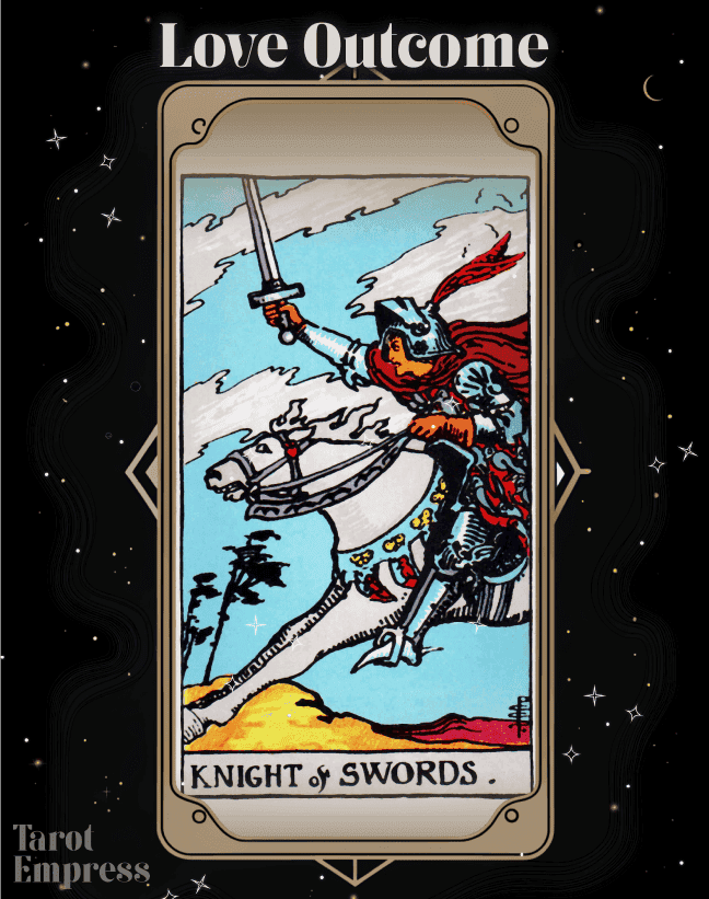 Knight of Swords Love Outcome