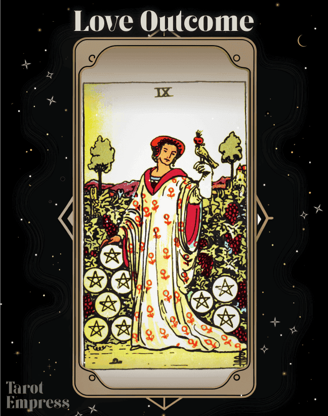 9 of Pentacles Love Outcome