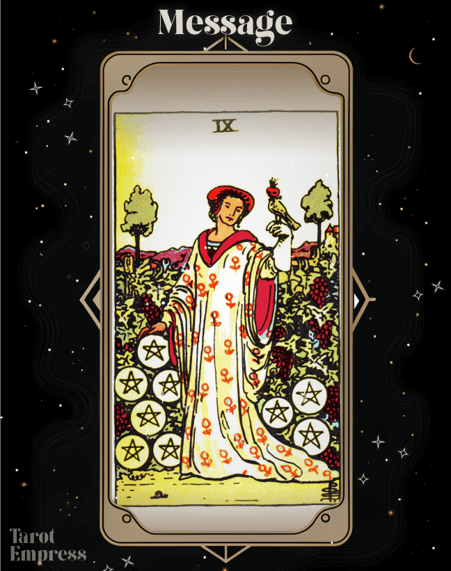 9 of Pentacles as a Message