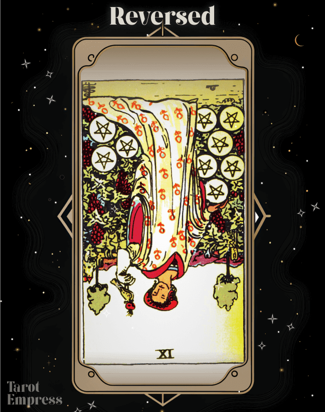 9 of Pentacles Reversed