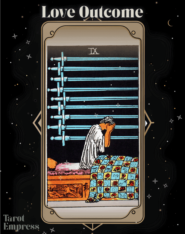 9 of Swords Love Outcome