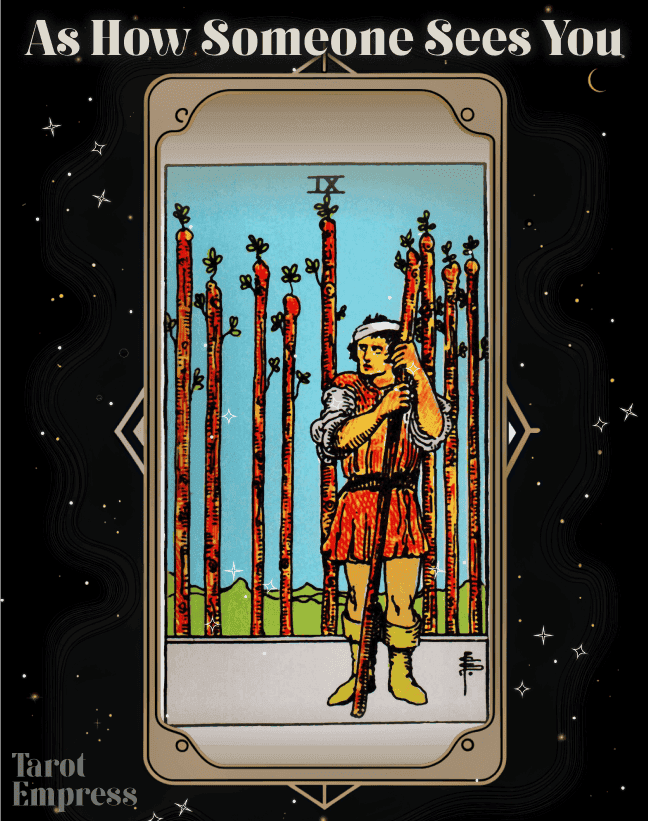 Nine of Wands as How Someone Sees You