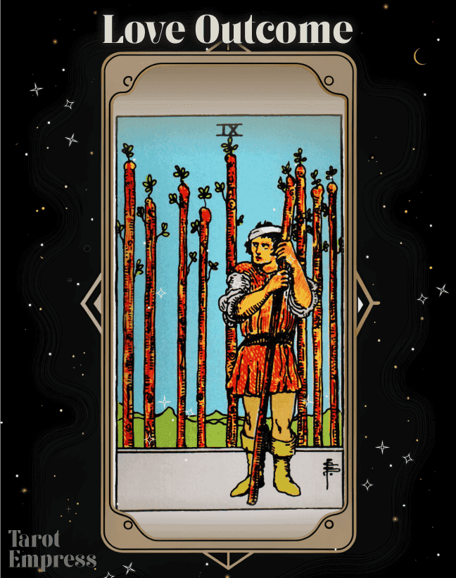 9 of Wands Love Outcome